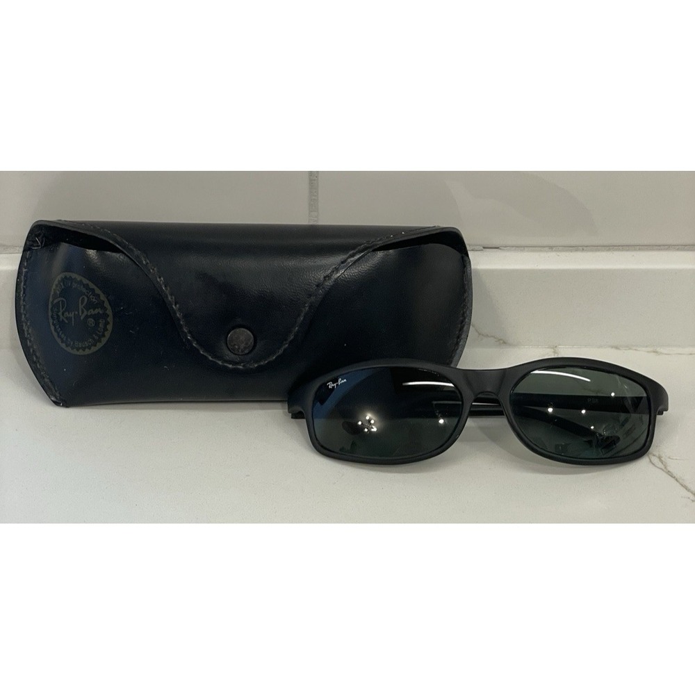 Vintage Ray-Ban Bausch & Lomb Sunglasses PS8 Black Predator Plastic‎ READ